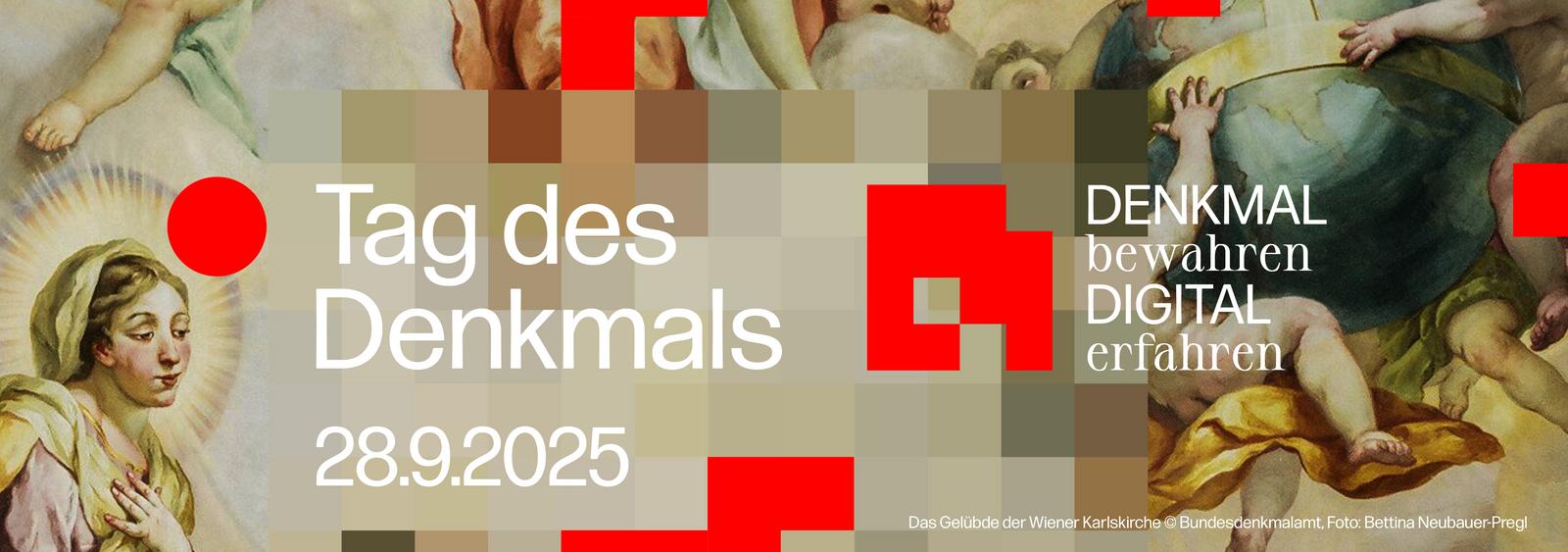Tag des Denkmals am 28.09.2025, Motto: DENKMAL bewahren, DIGITAL erfahren